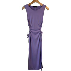 Absolutely Love It Pencil Dress Size M Purple Sleeveless Split Bodycon Midi NWT